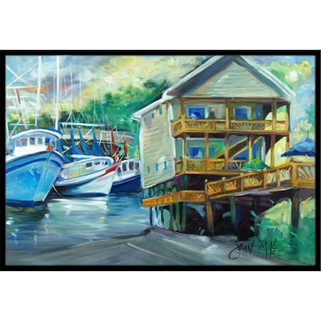 Carolines Treasures Ocean Springs Harbour Landing Indoor and Outdoor Mat- 24 x 36 in. JMK1069JMAT
